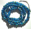 16 inch strand of 4mm Blue Evil Eye Beads